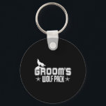 Grooms Wolfpack Manar Bachelor Party Nyckelring<br><div class="desc">Grooms Wolfpack Manar Bachelor Party</div>