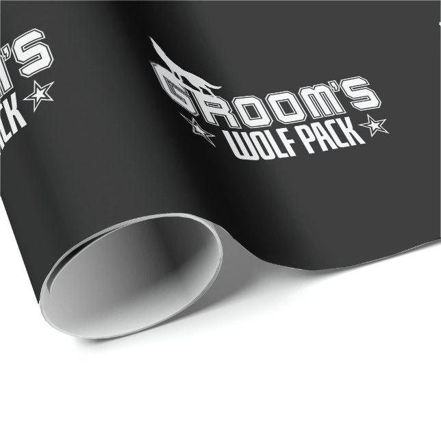 Groom's Wolfpack Männer Bachelor Feier Presentpapper (Rullad Hörn)