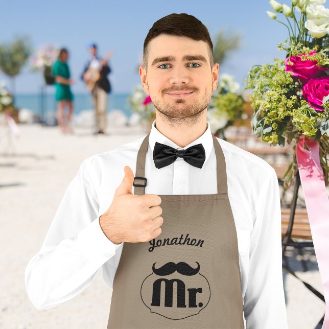 Groomsman Apron Bröllopsfest Gifts Långt Förkläde (Skapare uppladdad)