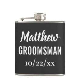 Groomsman Bachelor Party Elegant bröllop Favor Fickplunta