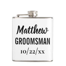 Groomsman Bachelor Party Elegant bröllop Favor Fickplunta