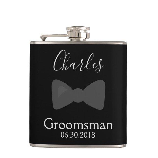 Groomsman Bachelor Party Personalize Bow Tie Fickplunta (Framsidan)