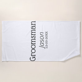 Groomsman bachelorette Party add namn modern simpe