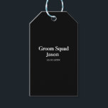 Groomsman bachelorette Party add namn modern simpe Presentetikett<br><div class="desc">utformning</div>