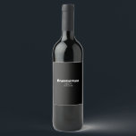 Groomsman bachelorette Party add namn modern simpe Vinflaska Etikett<br><div class="desc">utformning</div>