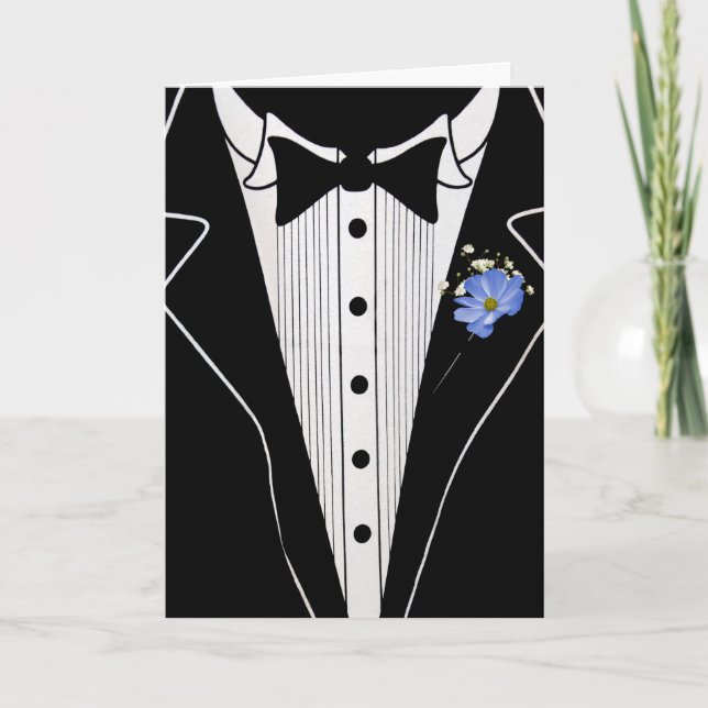Groomsman-begäran Inbjudan (Framsida)