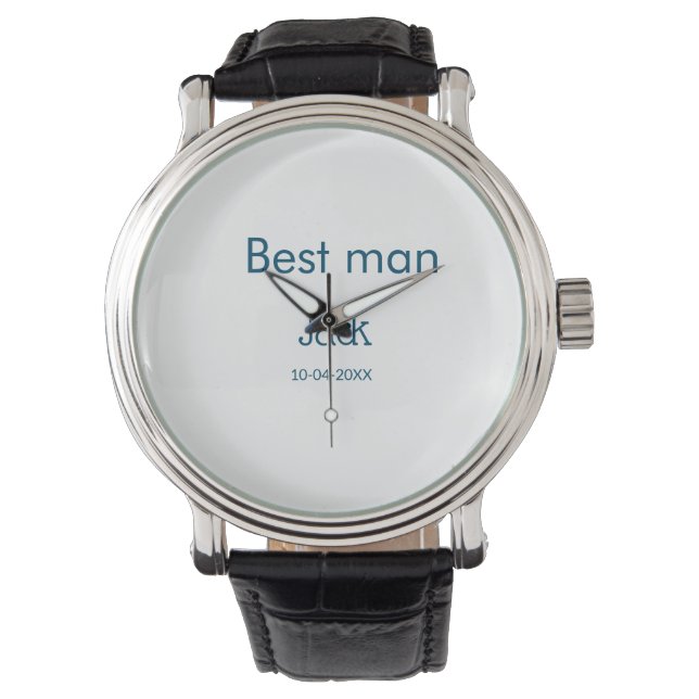 Groomsman best man add namn text bachelorette armbandsur (Framsida)