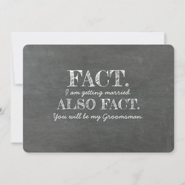 GROOMSMAN BEST MAN Funny Frieri Inbjudningar (Framsida)
