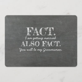 GROOMSMAN BEST MAN Funny Frieri Inbjudningar