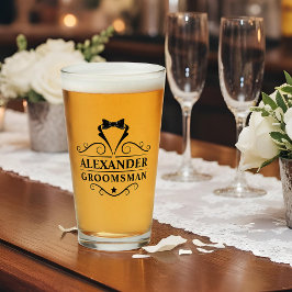 Groomsman Black Tie Glaskopp