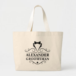 Groomsman Black Tie Jumbo Tygkasse