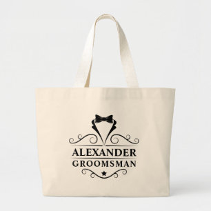 Groomsman Black Tie Jumbo Tygkasse