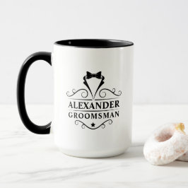 Groomsman Black Tie Mugg