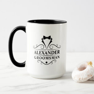 Groomsman Black Tie Mugg
