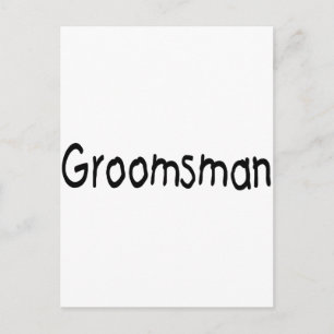 Groomsman (Blk) Vykort