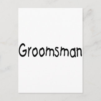 Groomsman (Blk) Vykort