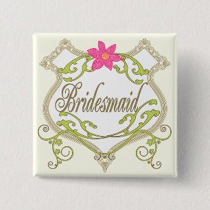 Groomsman Bröllop Badges Knapp
