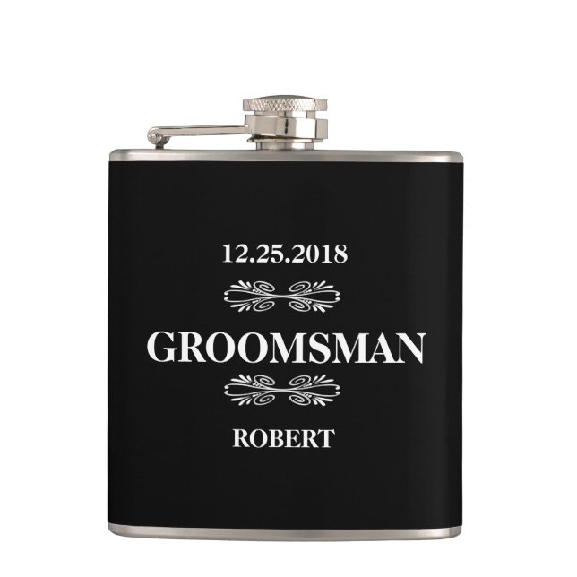 Groomsman Bröllop Fickplunta (Framsidan)