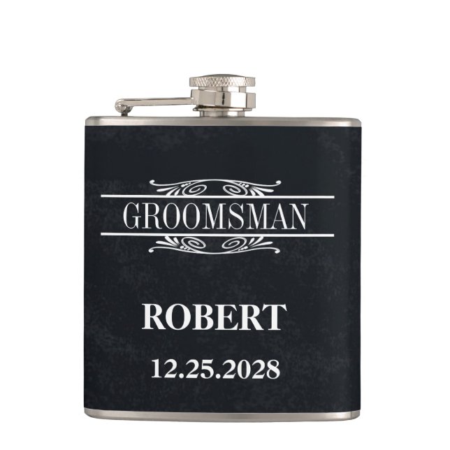 Groomsman Bröllop Fickplunta (Framsidan)