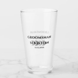Groomsman Bröllop Gift Personlig Glaskopp