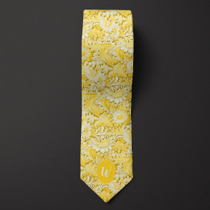 Groomsman Butterkräm Gult Monogram Slips