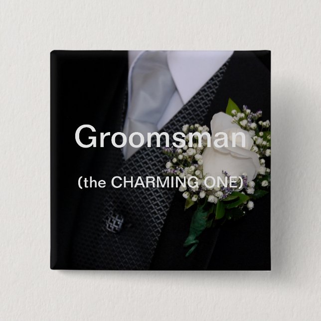 Groomsman charma knapp (Framsida)