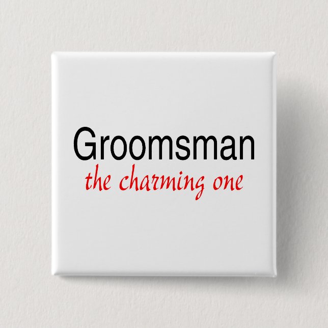 Groomsman (charma) knapp (Framsida)