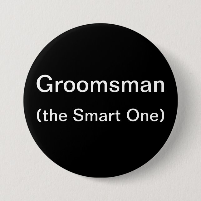 Groomsman den smart knapp (Framsida)