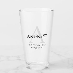 Groomsman Drinking Glass Glaskopp