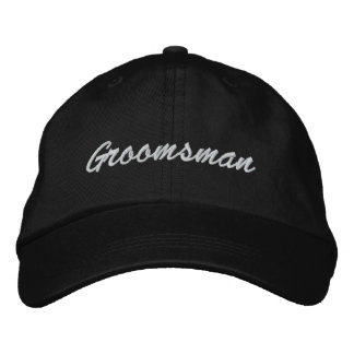Groomsman Embroiderade Hat Broderad Keps