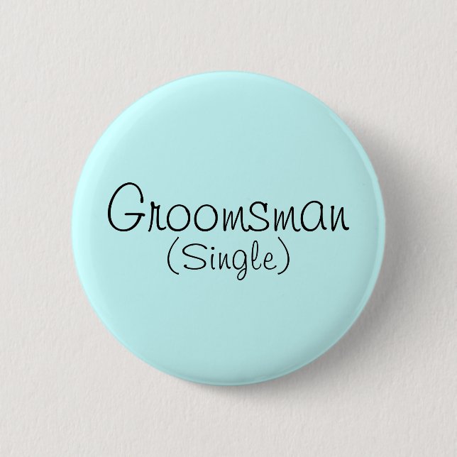 Groomsman (enkelt)-stift knapp (Framsida)