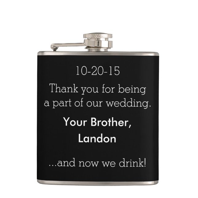 Groomsman Flask Fickplunta (Framsidan)