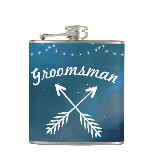 Groomsman Flask Fickplunta (Framsidan)