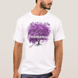 Groomsman Forest Lila Heart Löv Träd Bröllop T Shirt<br><div class="desc">Forest Lila Heart Löv Träd Bröllop</div>