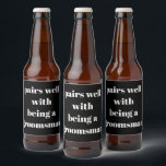 Groomsman Frieri om du blir min Groomsman-gåva B Ölflaska Etikett<br><div class="desc">Groomsman frieri öletiketter i flaska,  kommer du att vara min gruppman,  bäste man frieri begär gåva,  groomsman presenterar vin-etikett,  par gott med groomsmanska funktioner,  reklampartisklåda,  gåva till marskalkar från grummet,  mousserande vin fick mig att få en elegant original,  original,  masskulär,  modern,  liquor minimalist,  klassisk grav.</div>