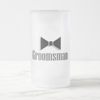 Groomsman Frostat Ölglas