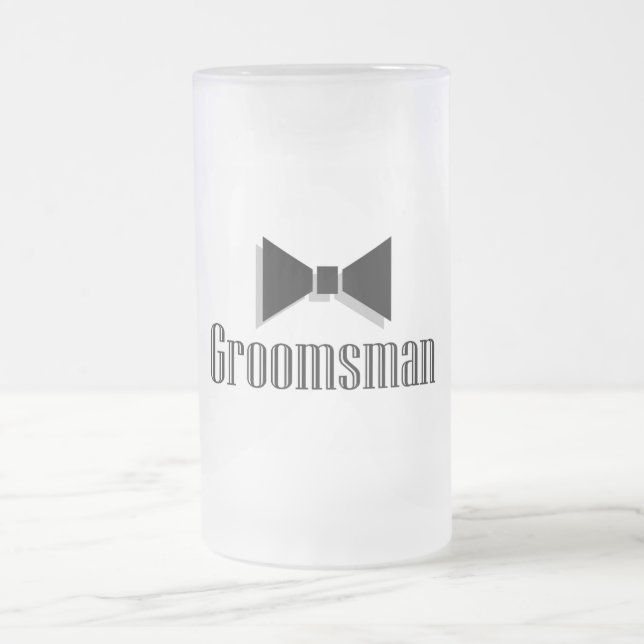 Groomsman Frostat Ölglas (Center)