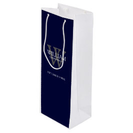 Groomsman Gift Anpassningsbar Modern Navy Blue