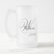 Groomsman Gift Modern Monogram Initial & Namn Cool