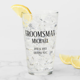 Groomsman Gift Personlig Glaskopp