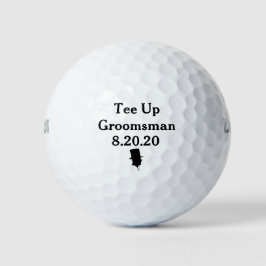 Groomsman Golf Boll Inbjudan
