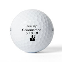 Groomsman Golf Boll Inbjudan
