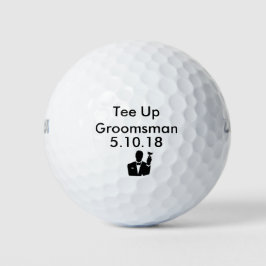 Groomsman Golf Boll Inbjudan