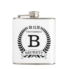 Groomsman Initialer Fickplunta