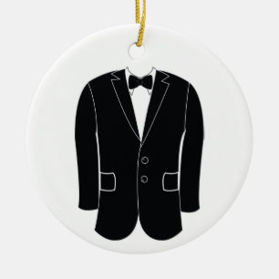 Groomsman Jackar Julgransprydnad Keramik