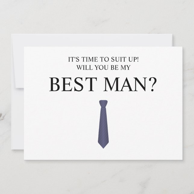 Groomsman-kort för digital nedladdning, Marskalkar Inbjudningar (Framsida)
