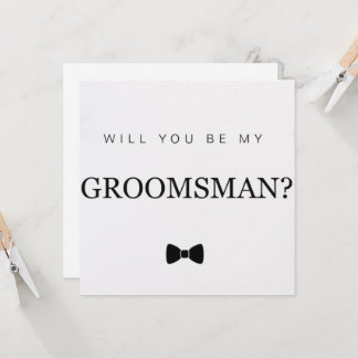 Groomsman-kort Inbjudningar