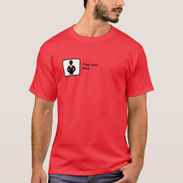 Groomsman Logotyp - Anpassade Tee (Framsida)