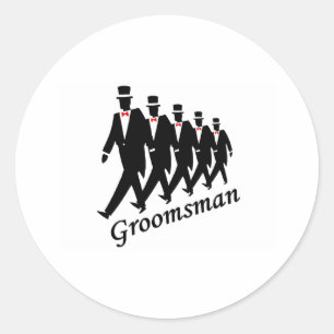 Groomsman (Manar) Runt Klistermärke