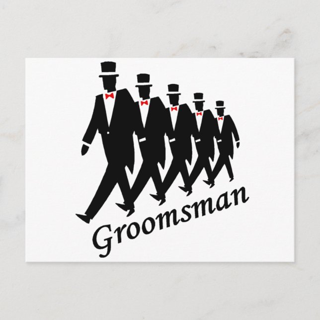 Groomsman (Manar) Vykort (Framsida)